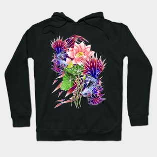 Betta & lotus Hoodie